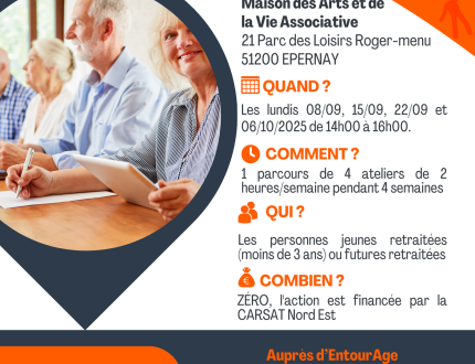 ateliers pour les nouveaux retraités