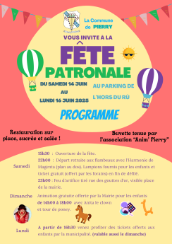 flyer fête patronale 2025