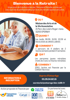 ateliers pour les nouveaux retraités