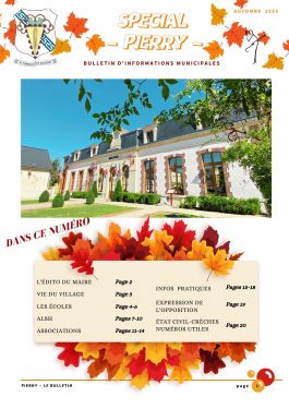 couverture spécial pierry automne 2023