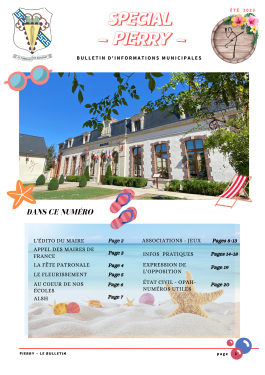 couverture spécial pierry été 2023
