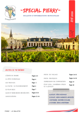 couverture spécial pierry été 2026