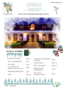 couverture spécial pierry hiver 2022 2023
