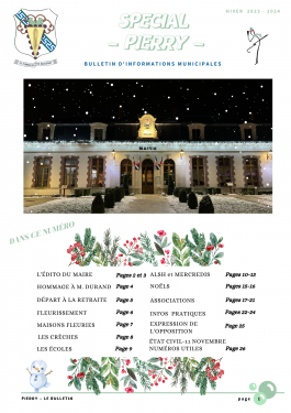 couverture spécial pierry hiver 2023 2024