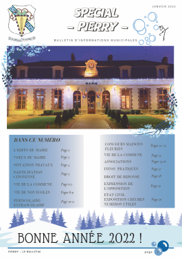 Bulletin municipal spécial Pierry - Janvier 2022